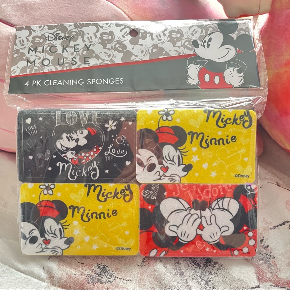 Disney 4 Pack Kitchen Sponges NWT Mickey Mouse
